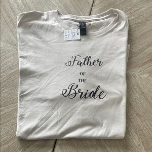 Gildan Cream 'Father of the Bride' Short Sleeve Tee